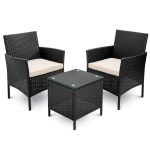 3 piece rattan